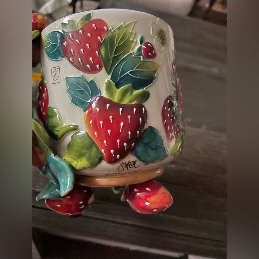 Colorful Strawberry Ceramic Mug